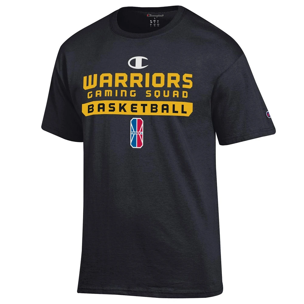 T-shirt unisexe Champion Black Warriors Gaming Squad On-Court 2K League Authentic Practice