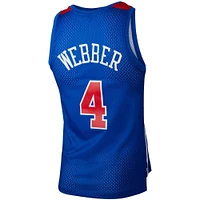 Women's Mitchell & Ness Chris Webber Blue Washington Bullets Hardwood Classics 1996/97 Swingman Jersey