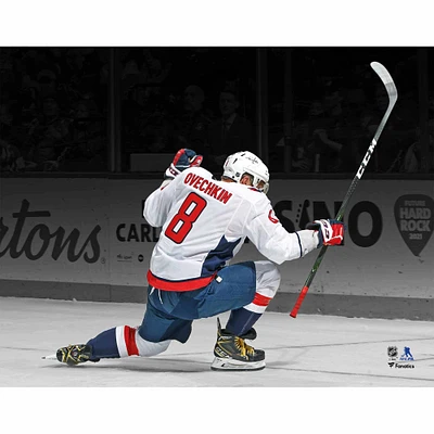 Photo non signée de la célébration du but d'Alex Ovechkin des Capitals Washington