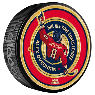 Alexander Ovechkin, meilleur buteur de tous les temps des Capitals de Washington, rondelle de la médaille d'or