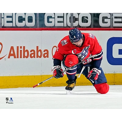 Photographie non signée d'Alexander Ovechkin, 718e but en carrière des Capitals de Washington