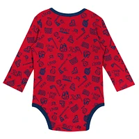 Infant Red Washington Capitals Dynamic Defender Long Sleeve Bodysuit