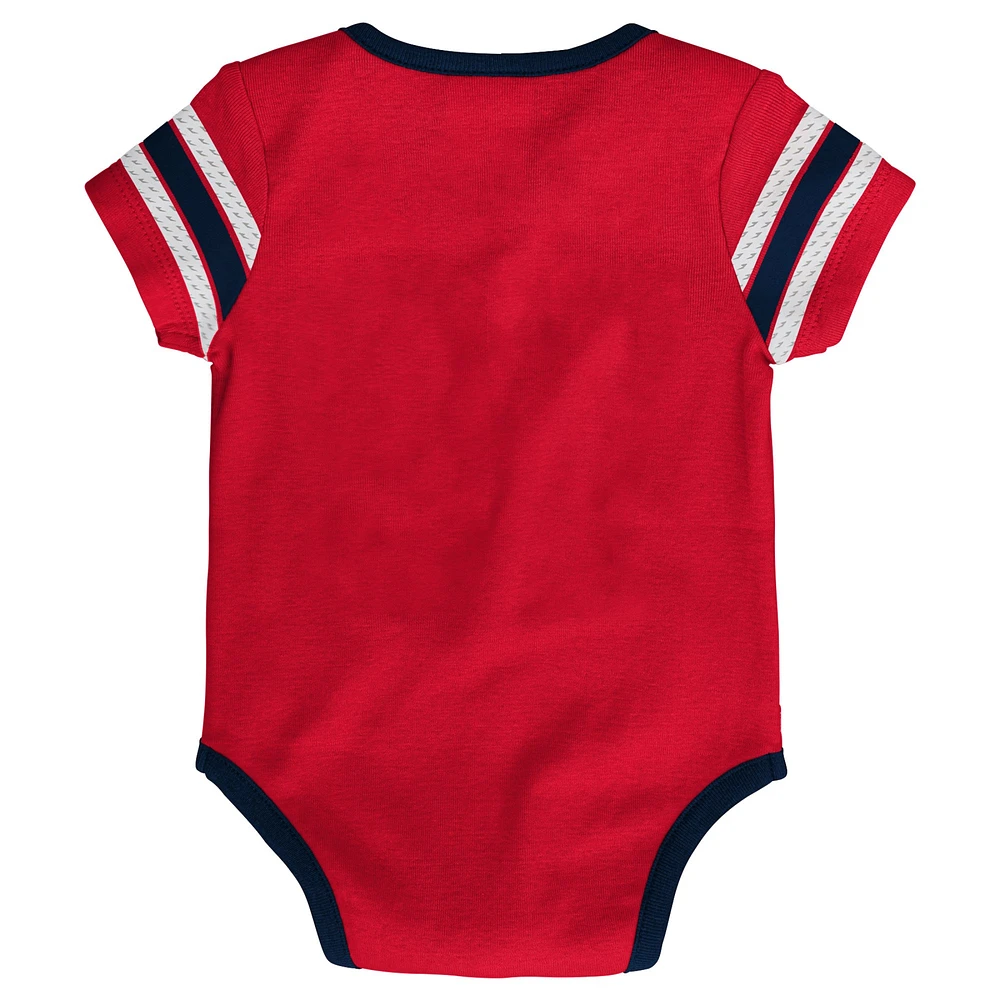 Infant Red Washington Capitals Hockey Jersey Bodysuit