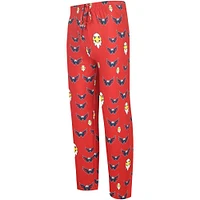 Men's Concepts Sport Red Washington Capitals Gauge Allover Print Knit Sleep Pants