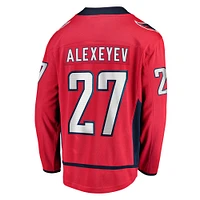 Men's Fanatics Alexander Alexeyev Red Washington Capitals Home Breakaway Jersey