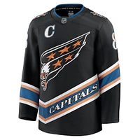 Men's Fanatics Alexander Ovechkin Black Washington Capitals Alternate 50th Anniversary Premium Jersey