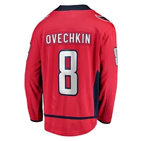 Men's Fanatics Alexander Ovechkin Red Washington Capitals Captain Patch Home Breakaway Jersey