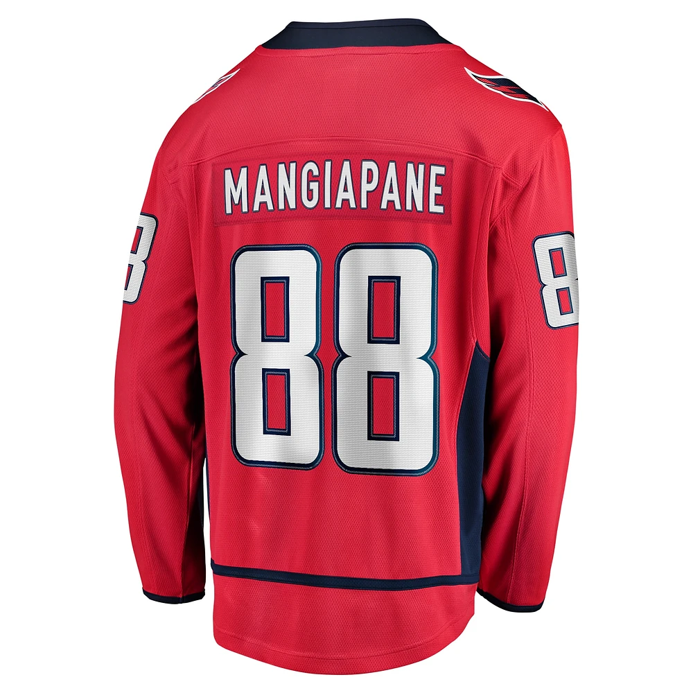 Men's Fanatics Andrew Mangiapane Red Washington Capitals Home Premier Breakaway Player Jersey