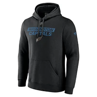 Men's Fanatics Black Washington Capitals Pullover Hoodie