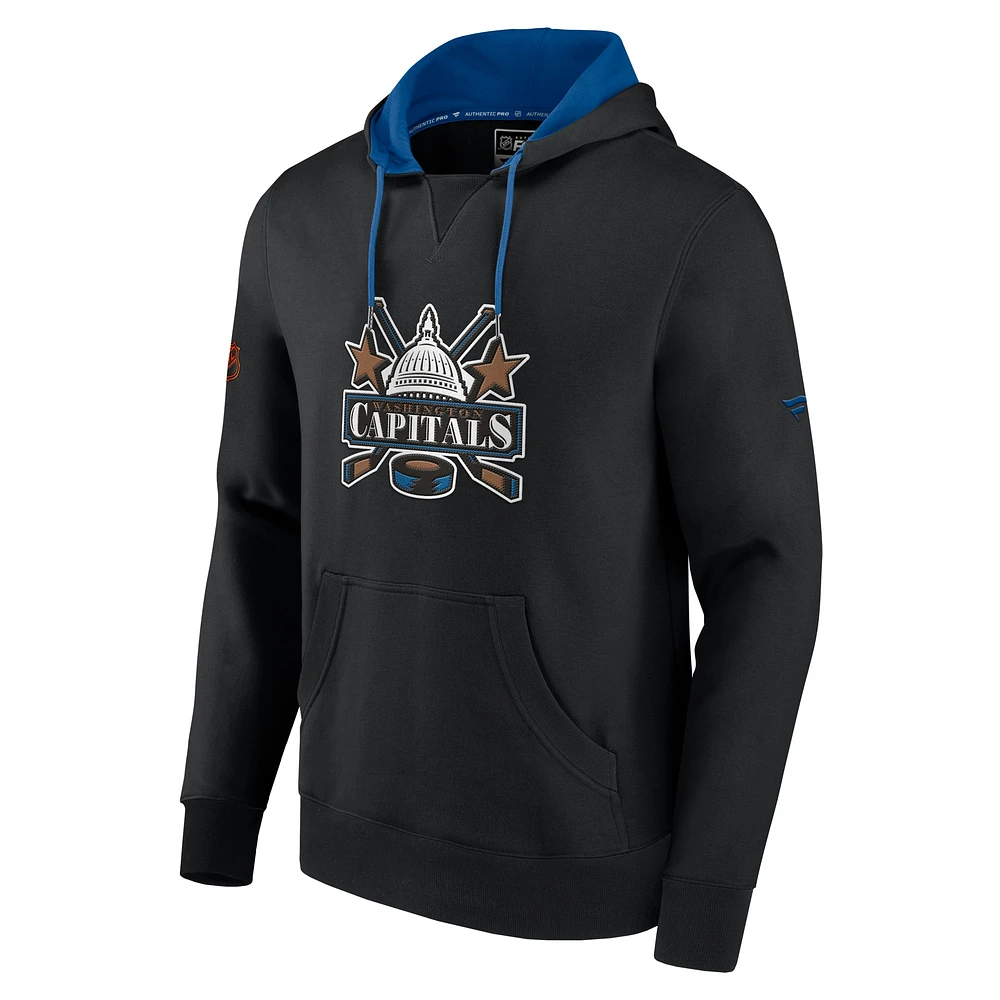 Men's Fanatics Black Washington Capitals Special Edition 2.0 Team Logo Pullover Hoodie
