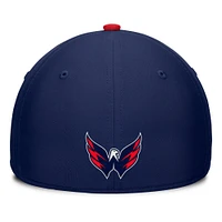 Men's Fanatics Navy/Red Washington Capitals Authentic Pro Rink Team Code Flex Hat