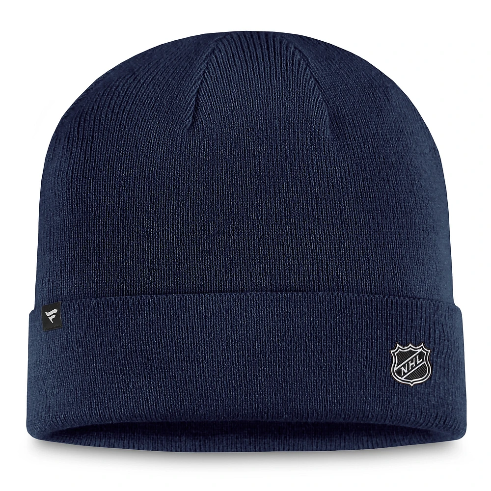 Men's Fanatics  Navy Washington Capitals Authentic Pro Cuffed Knit Hat