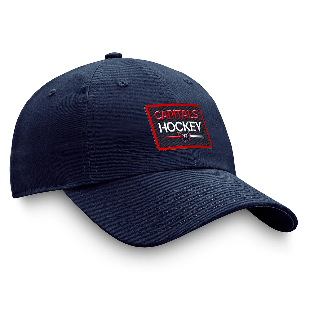 Men's Fanatics  Navy Washington Capitals Authentic Pro Prime Adjustable Hat