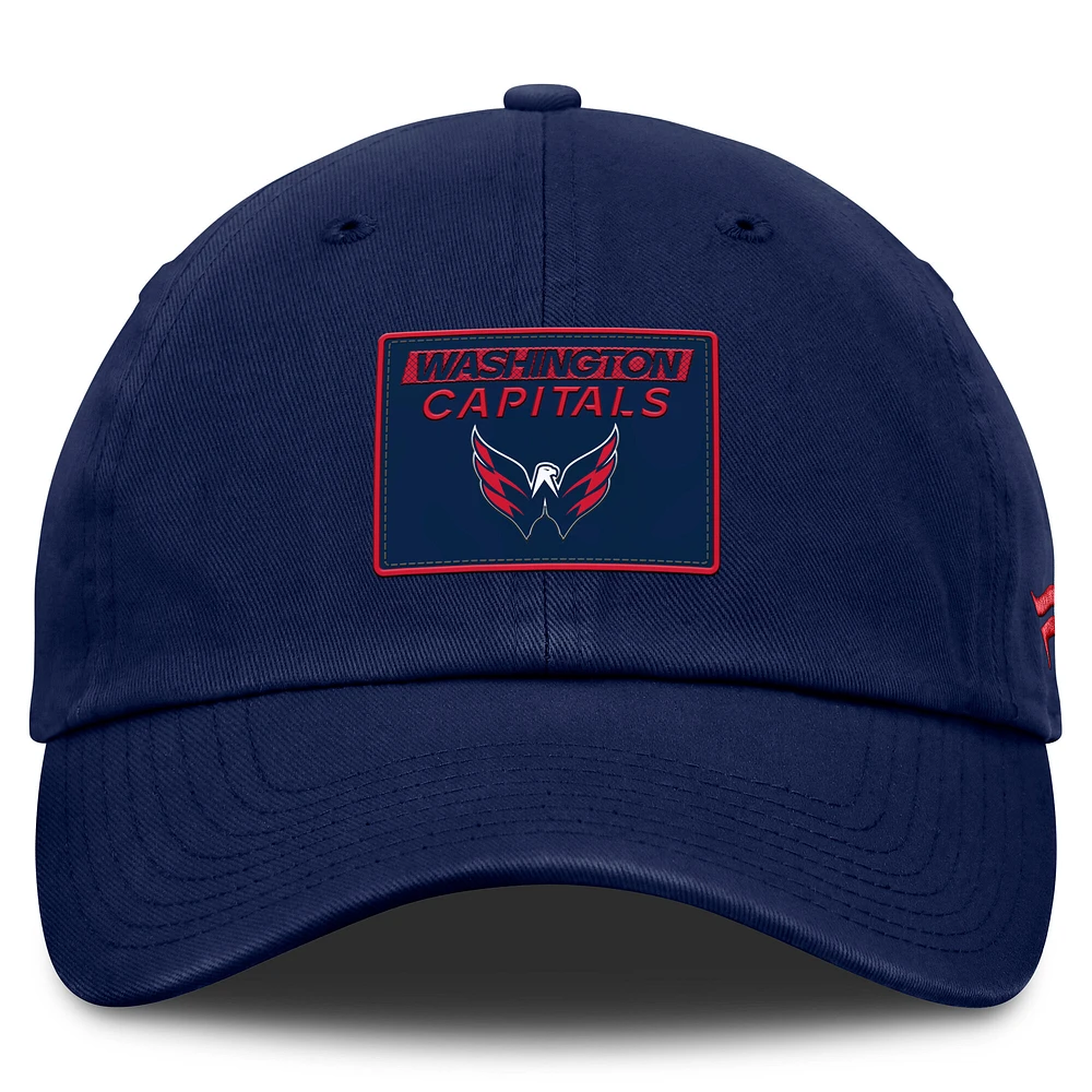 Men's Fanatics Navy Washington Capitals Authentic Pro Prime Adjustable Hat