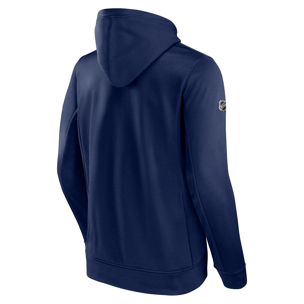 Men's Fanatics  Navy Washington Capitals Authentic Pro Pullover Hoodie