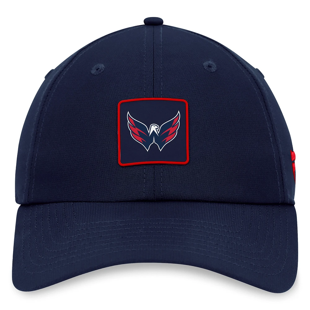 Men's Fanatics  Navy Washington Capitals Authentic Pro Rink Adjustable Hat
