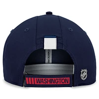 Men's Fanatics  Navy Washington Capitals Authentic Pro Rink Adjustable Hat