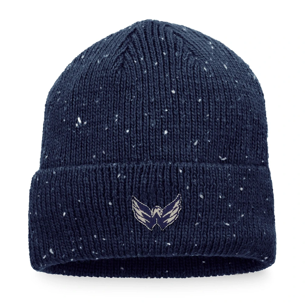 Men's Fanatics Navy Washington Capitals Authentic Pro Rink Pinnacle Cuffed Knit Hat