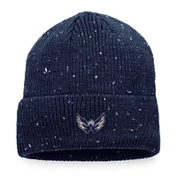 Men's Fanatics Navy Washington Capitals Authentic Pro Rink Pinnacle Cuffed Knit Hat
