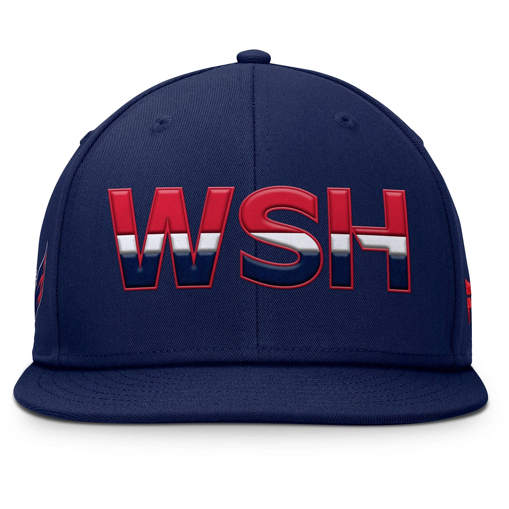 Men's Fanatics Navy Washington Capitals Authentic Pro Rink Snapback Hat