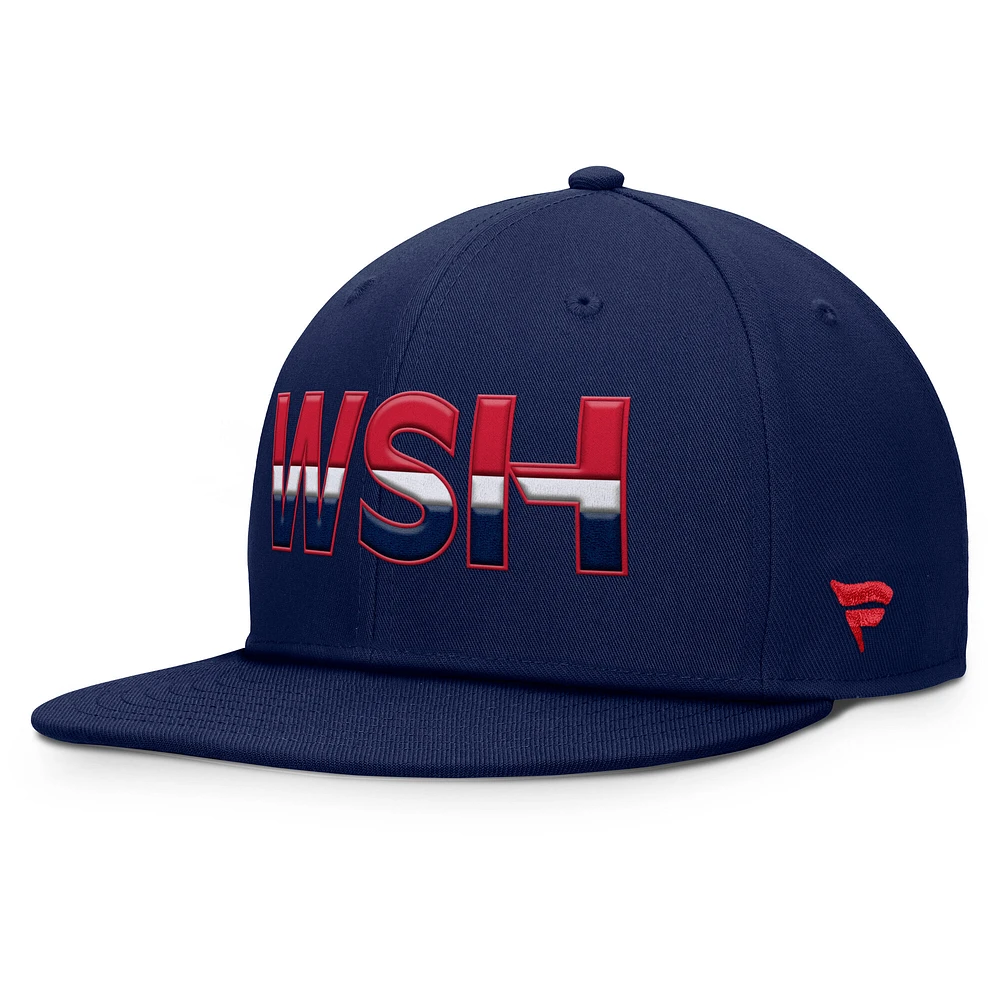 Men's Fanatics Navy Washington Capitals Authentic Pro Rink Snapback Hat