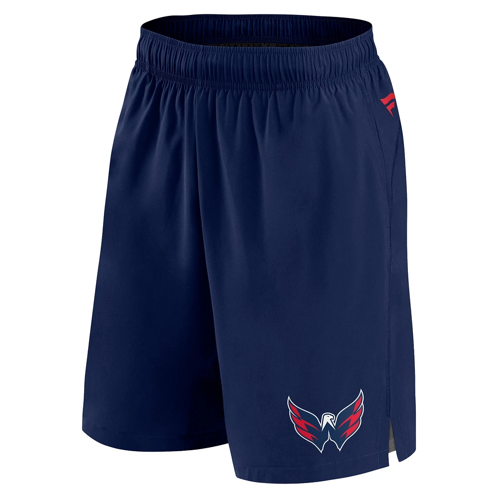 Men's Fanatics  Navy Washington Capitals Authentic Pro Tech Shorts