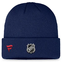 Men's Fanatics Navy Washington Capitals Authentic Pro Training Camp Cuffed Knit Hat
