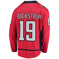 Maillot de joueur échappé des Capitals Washington Fanatics Nicklas Backstrom pour hommes, rouge