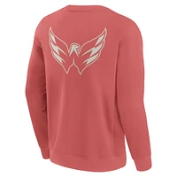 Men's Fanatics Red Washington Capitals Elements Future Ground Lettering Pullover Sweatshirt