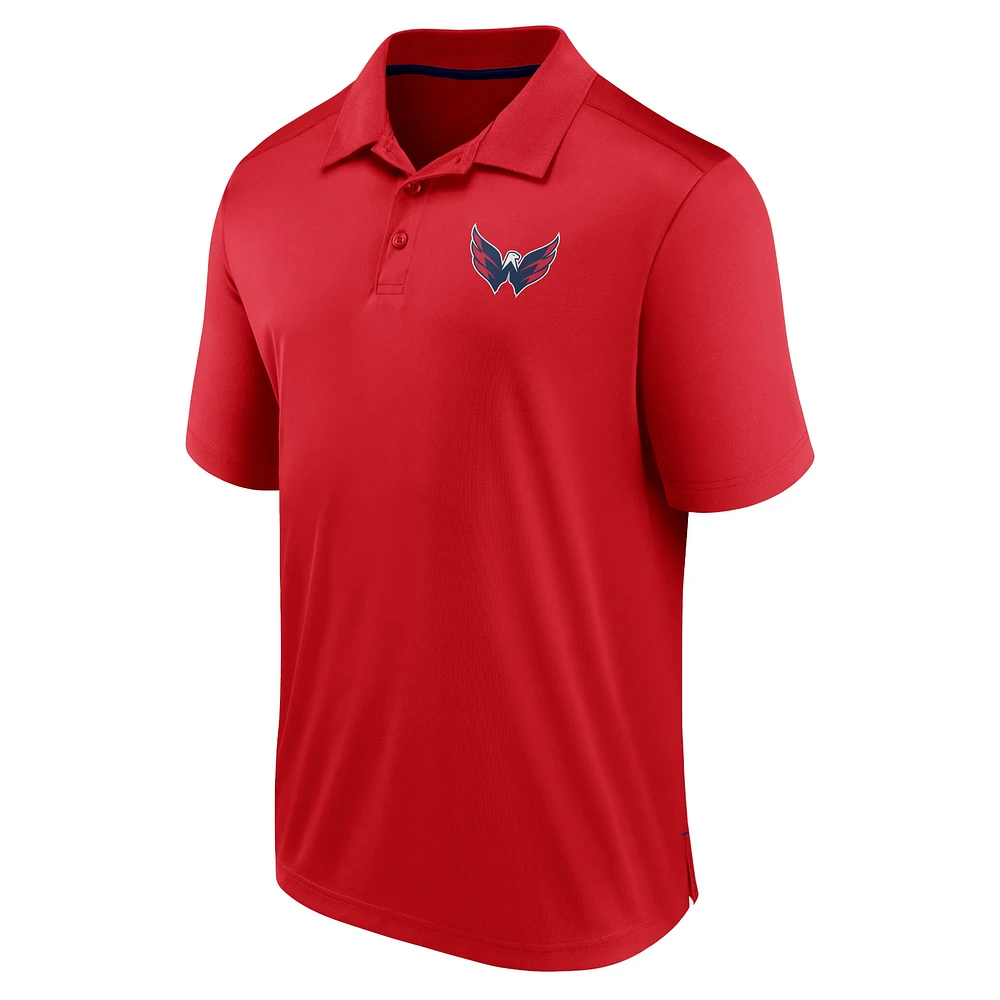 Men's Fanatics Red Washington Capitals Polo