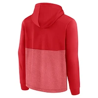Men's Fanatics Red Washington Capitals Successful Tri-Blend Pullover Hoodie