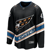 Men's Fanatics Tom Wilson Black Washington Capitals Alternate 50th Anniversary Premier Breakaway Player Jersey