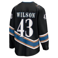 Men's Fanatics Tom Wilson Black Washington Capitals Alternate 50th Anniversary Premier Breakaway Player Jersey