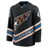 Men's Fanatics Tom Wilson Black Washington Capitals Alternate 50th Anniversary Premium Jersey