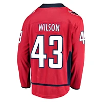 Men's Fanatics Tom Wilson Red Washington Capitals Home Breakaway Player Jersey