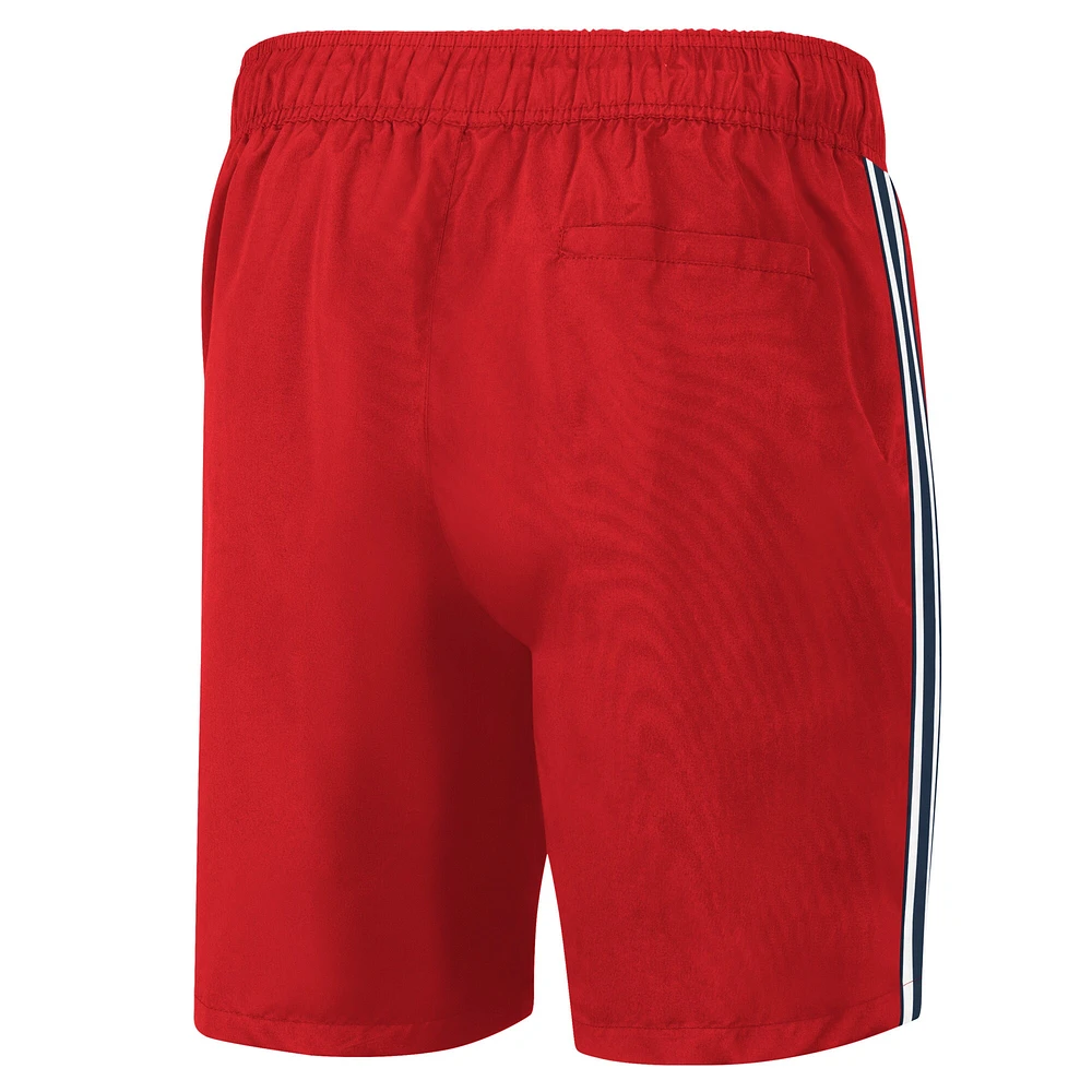 Men's G-III Sports by Carl Banks Red/Navy Washington Capitals Sand Beach Swim Shorts