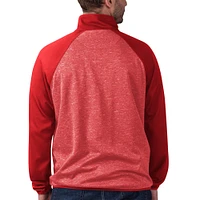 Men's G-III Sports by Carl Banks Red Washington Capitals Runners Raglan Full-Zip Track Jacket