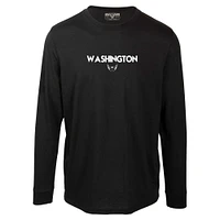 T-shirt à manches longues Oscar City Capsule pour homme, noir, Washington Capitals