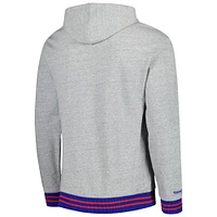 Men's Mitchell & Ness  Heather Gray Washington Capitals Classic French Terry Pullover Hoodie