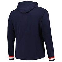 Men's Mitchell & Ness  Navy Washington Capitals Big Tall Legendary Raglan Pullover Hoodie