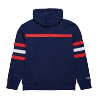 Men's Mitchell & Ness Navy Washington Capitals Head Coach Slogan Pullover Hoodie