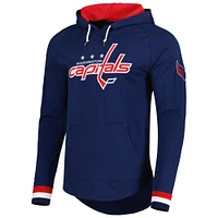 T-shirt à capuche manches longues Legendary Slub des Washington Capitals de la marine Mitchell & Ness pour hommes