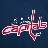 T-shirt à capuche manches longues Legendary Slub des Washington Capitals de la marine Mitchell & Ness pour hommes