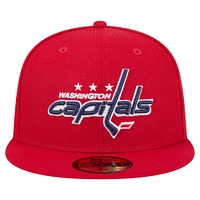 Men's New Era Red Washington Capitals Core 59FIFTY Fitted Hat