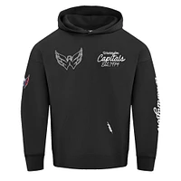 Men's Pro Standard  Black Washington Capitals Paint the City Pullover Hoodie