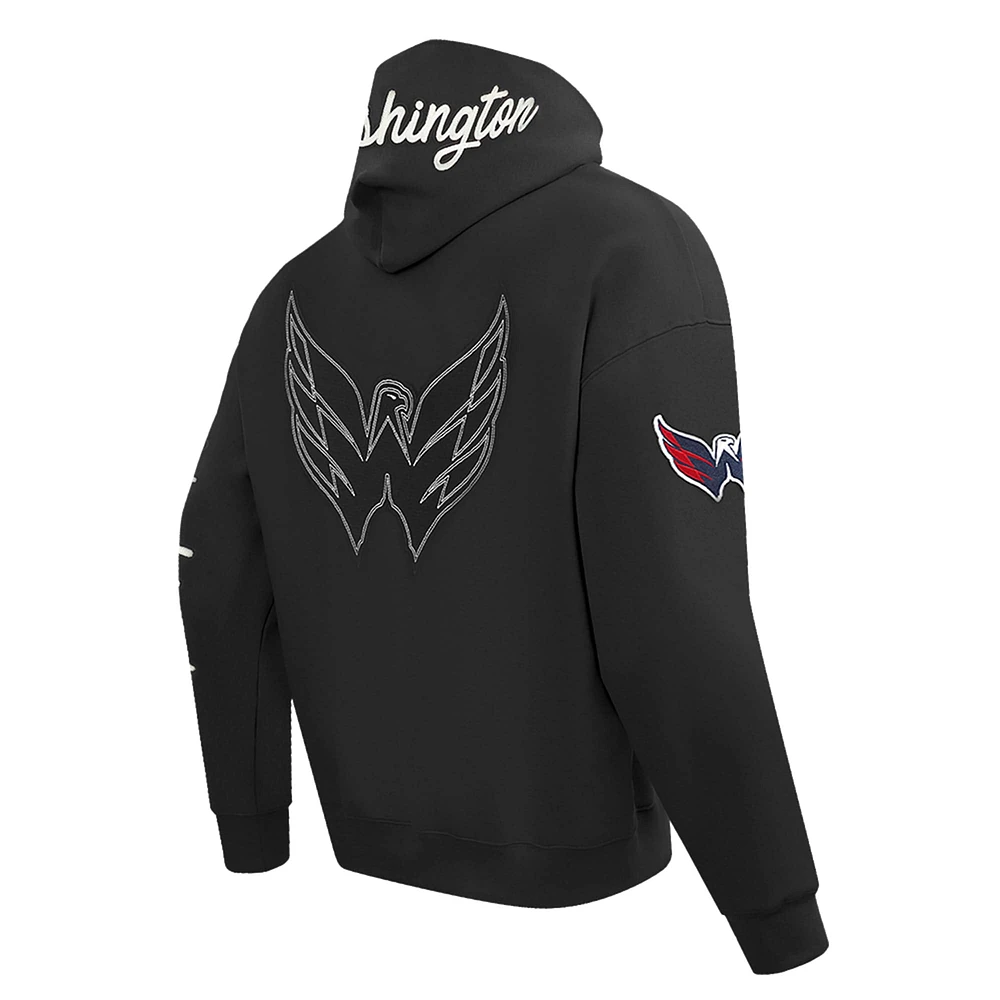 Men's Pro Standard  Black Washington Capitals Paint the City Pullover Hoodie