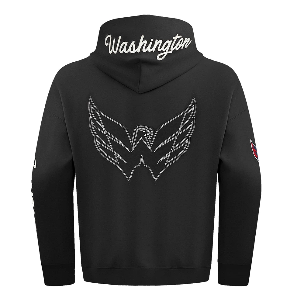 Men's Pro Standard  Black Washington Capitals Paint the City Pullover Hoodie