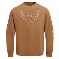 Men's Pro Standard  Brown Washington Capitals Paint the City Pullover Sweatshirt
