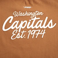 Men's Pro Standard  Brown Washington Capitals Paint the City Pullover Sweatshirt