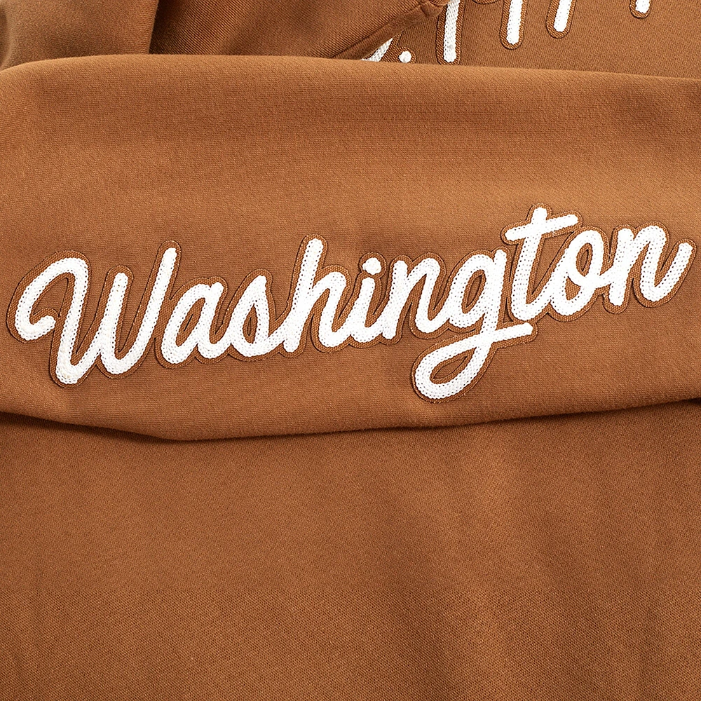 Men's Pro Standard  Brown Washington Capitals Paint the City Pullover Sweatshirt